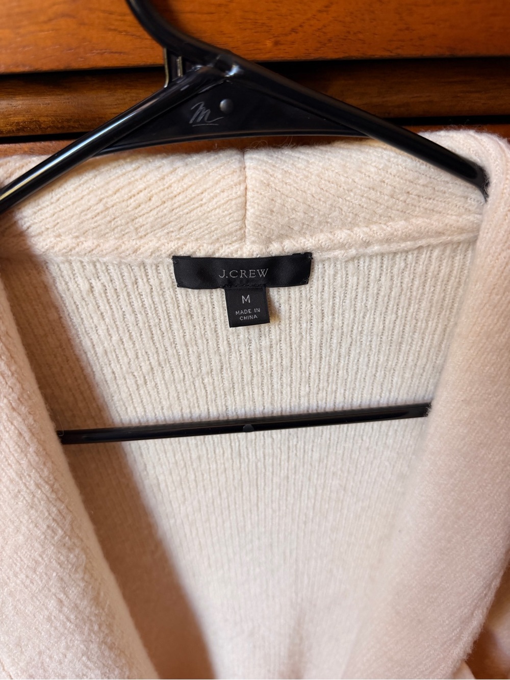 J. Crew Soft Cream Ribbed Cardigan